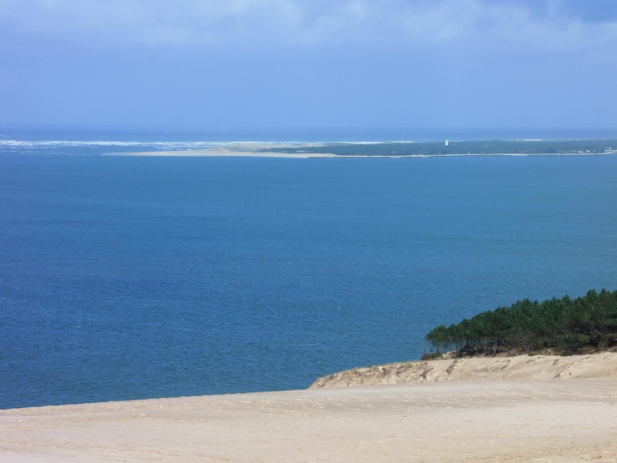 Entrée du bassin d’Arcachon depuis la dune du Pilat